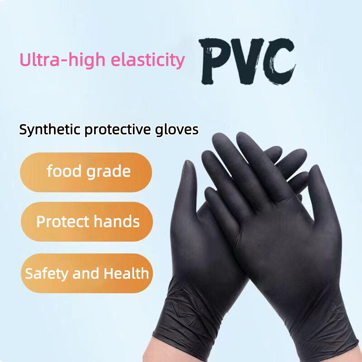 Heavy-Duty Black Disposable Ni - огляд і ціна Nitrile Mechanic Glove